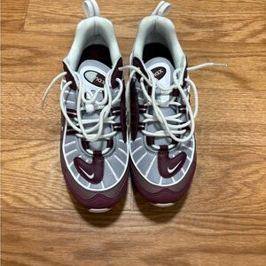 Nike Air Max 98 wolf grey plum shoes